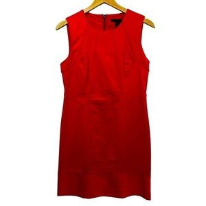 Kenneth Cole Red Sleeveless Classic Zipper Back Dress, 12